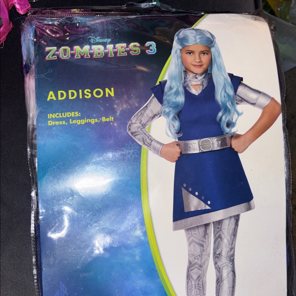 Disney Zombies 3 Addison Blue and Silver Costume